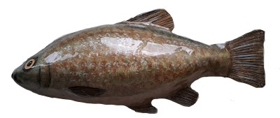 Picture of a papier maché Tench fish